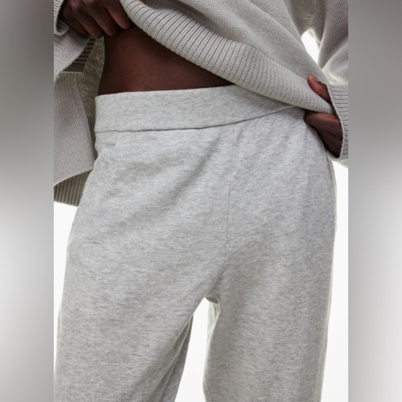 NWT Aritzia Babaton Rodin Jogger heather light grey XL - Picture 2 of 9